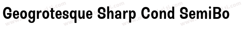 Geogrotesque Sharp Cond SemiBold字体转换